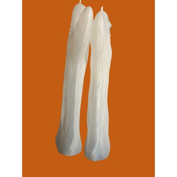 Halloween Ghost Blowmold 9 1/2 Inches Tall with Blinking Light Set of 2 - Picture 9 of 9